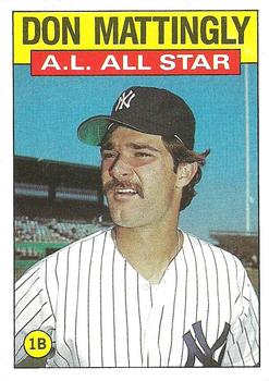 1986 Topps #712 Don Mattingly Front