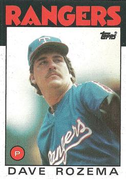 1986 Topps #739 Dave Rozema Front