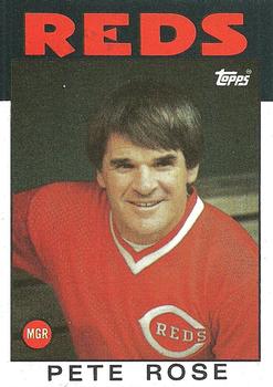 1986 Topps #741 Pete Rose Front