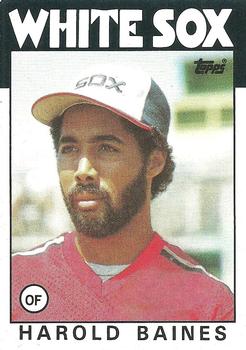 1986 Topps #755 Harold Baines Front