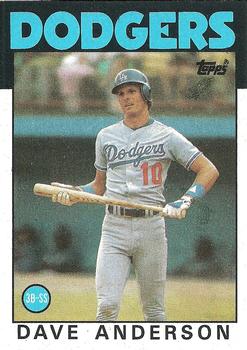 1986 Topps #758 Dave Anderson Front