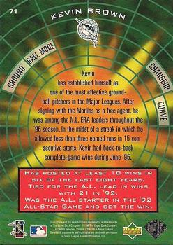 1997 Upper Deck #71 Kevin Brown Back