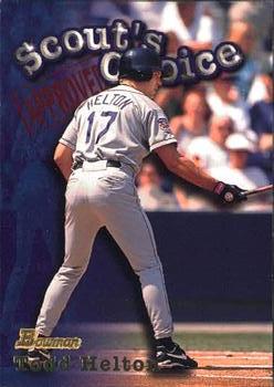 1998 Bowman - Scout's Choice #SC18 Todd Helton Front