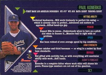 1998 Bowman - Scout's Choice #SC1 Paul Konerko Back