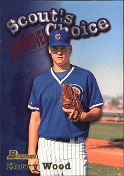 1998 Bowman - Scout's Choice #SC9 Kerry Wood Front