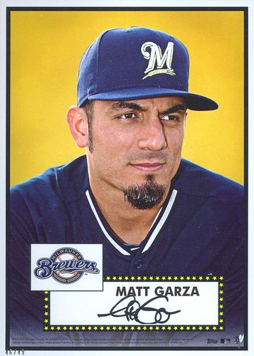 2015 Topps MLB Collection '52 Tribute 5x7 - Gold 5x7 #233 Matt Garza Front