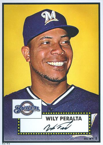 2015 Topps MLB Collection '52 Tribute 5x7 - Gold 5x7 #237 Wily Peralta Front