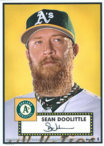 2015 Topps MLB Collection '52 Tribute 5x7 - Gold 5x7 #278 Sean Doolittle Front