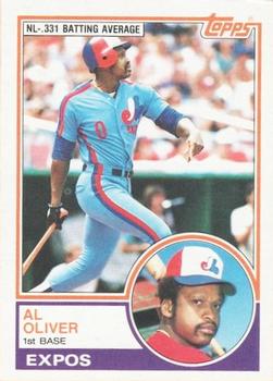 1983 Topps - 1982 League Leaders #NNO Al Oliver Front