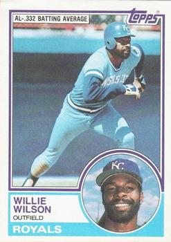 1983 Topps - 1982 League Leaders #NNO Willie Wilson Front