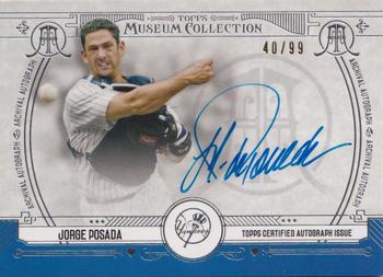 2015 Topps Museum Collection - Archival Autographs #AA-JPO Jorge Posada Front