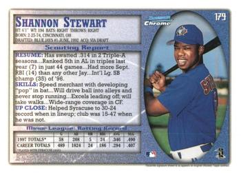 1998 Bowman Chrome - International #179 Shannon Stewart Back
