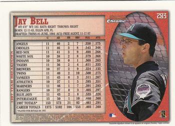 1998 Bowman Chrome - International #283 Jay Bell Back