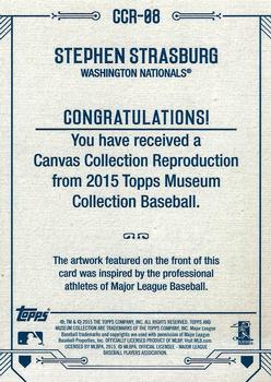 2015 Topps Museum Collection - Canvas Collection Reprints #CCR-08 Stephen Strasburg Back