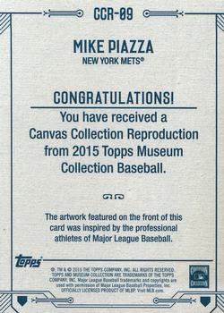 2015 Topps Museum Collection - Canvas Collection Reprints #CCR-09 Mike Piazza Back