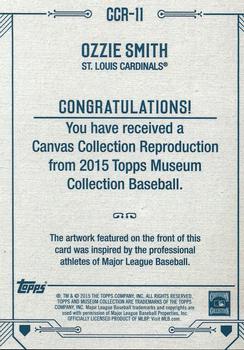 2015 Topps Museum Collection - Canvas Collection Reprints #CCR-11 Ozzie Smith Back