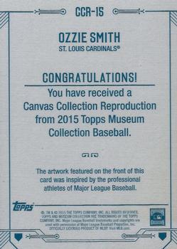 2015 Topps Museum Collection - Canvas Collection Reprints #CCR-15 Ozzie Smith Back