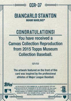 2015 Topps Museum Collection - Canvas Collection Reprints #CCR-37 Giancarlo Stanton Back