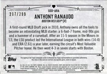 2015 Topps Museum Collection - Single-Player Signature Swatches Dual Relic Auto #SSD-ARA Anthony Ranaudo Back