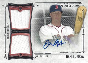 2015 Topps Museum Collection - Single-Player Signature Swatches Dual Relic Auto #SSD-DN Daniel Nava Front