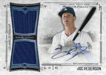 2015 Topps Museum Collection - Single-Player Signature Swatches Dual Relic Auto #SSD-JPN Joc Pederson Front