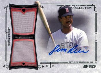 2015 Topps Museum Collection - Single-Player Signature Swatches Dual Relic Auto #SSD-JR Jim Rice Front