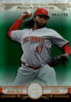 2015 Topps Museum Collection - Green #45 Johnny Cueto Front