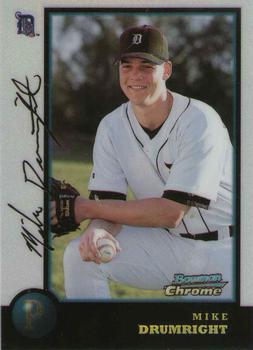 1998 Bowman Chrome - Refractors #186 Mike Drumright Front