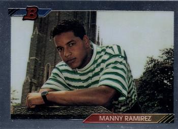 1998 Bowman Chrome - Bowman Rookie Reprints #36 Manny Ramirez Front