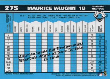 1998 Bowman Chrome - Bowman Rookie Reprints Refractors #18 Maurice Vaughn Back