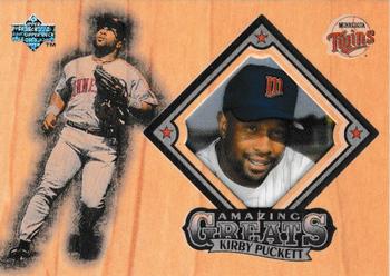 1997 Upper Deck - Amazing Greats #AG13 Kirby Puckett Front