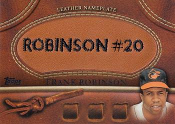2011 Topps Update - Manufactured Glove Leather Nameplates #MGL-FR Frank Robinson Front