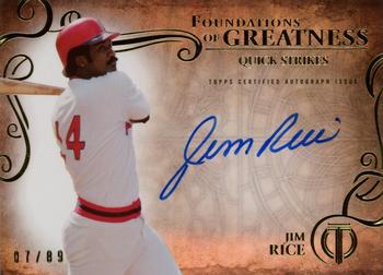 2015 Topps Tribute - Foundations of Greatness Autographs #THEN-JR Jim Rice Front