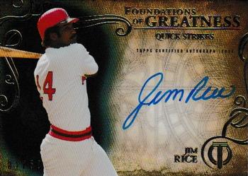 2015 Topps Tribute - Foundations of Greatness Autographs Black #THEN-JR Jim Rice Front