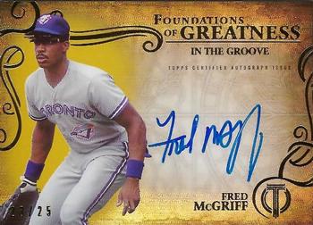 2015 Topps Tribute - Foundations of Greatness Autographs Gold #THEN-FM Fred McGriff Front