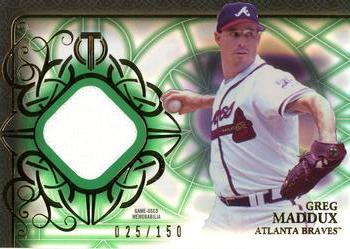 2015 Topps Tribute - Relics Green #TR-GM Greg Maddux Front