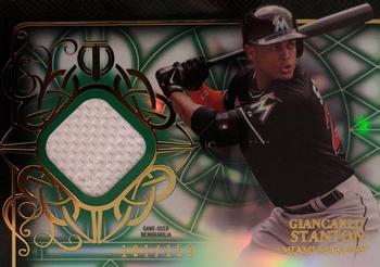 2015 Topps Tribute - Relics Green #TR-GS Giancarlo Stanton Front