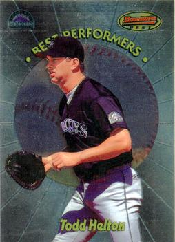 1998 Bowman's Best - Best Performers #BP4 Todd Helton Front