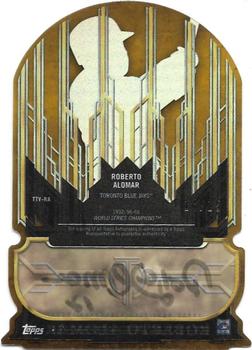 2015 Topps Tribute - To The Victors Die Cut Autographs Gold #TTV-RA Roberto Alomar Back