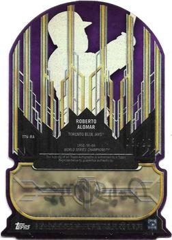 2015 Topps Tribute - To The Victors Die Cut Autographs Purple #TTV-RA Roberto Alomar Back