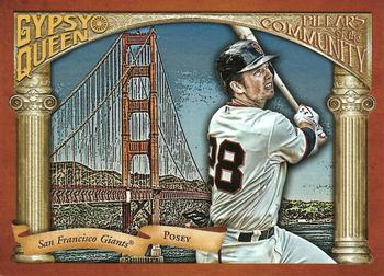 2015 Topps Gypsy Queen - Pillars of the Community #PC-BP Buster Posey Front
