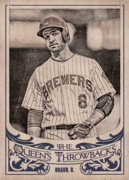 2015 Topps Gypsy Queen - The Queen's Throwbacks #QT-15 Ryan Braun Front