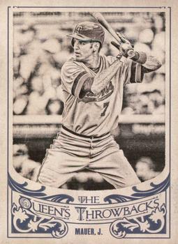 2015 Topps Gypsy Queen - The Queen's Throwbacks #QT-16 Joe Mauer Front