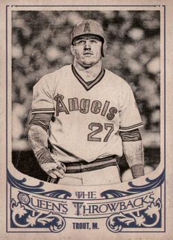 2015 Topps Gypsy Queen - The Queen's Throwbacks #QT-22 Mike Trout Front