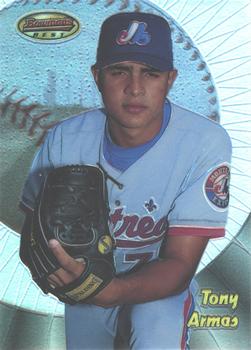 1998 Bowman's Best - Refractors #195 Tony Armas Jr. Front