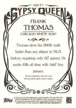 2015 Topps Gypsy Queen - Relics #GQR-FT Frank Thomas Back