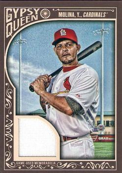 2015 Topps Gypsy Queen - Relics #GQR-YM Yadier Molina Front