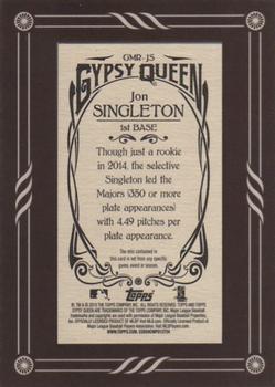 2015 Topps Gypsy Queen - Mini Relics #GMR-JS Jon Singleton Back