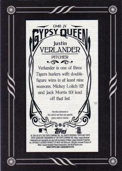 2015 Topps Gypsy Queen - Mini Relics #GMR-JV Justin Verlander Back