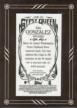 2015 Topps Gypsy Queen - Mini Relics #GMR-GG Gio Gonzalez Back